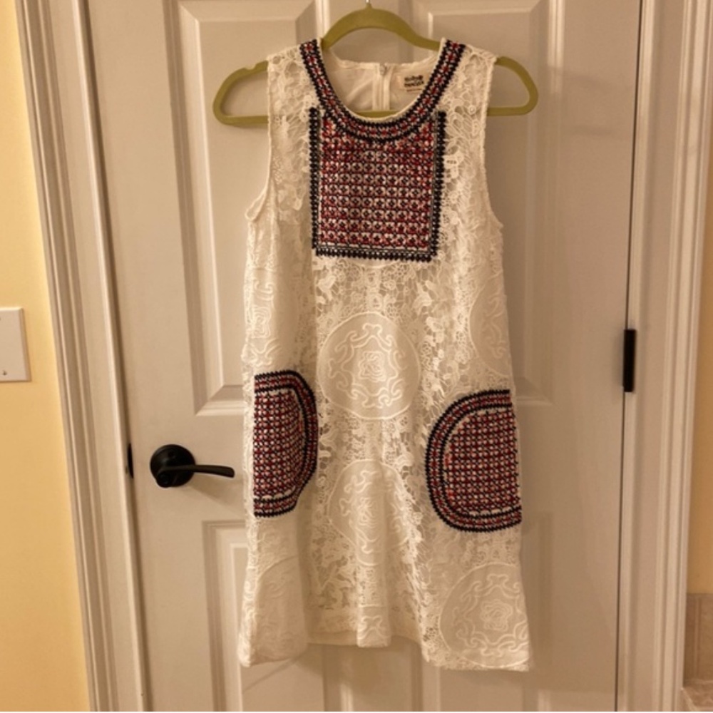 Molly Bracken lace and embroidered dress. Size S